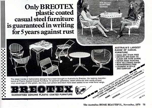 1950 S Breotex Wire Outdoor Designer Furniture 4 Vintage Outdoor