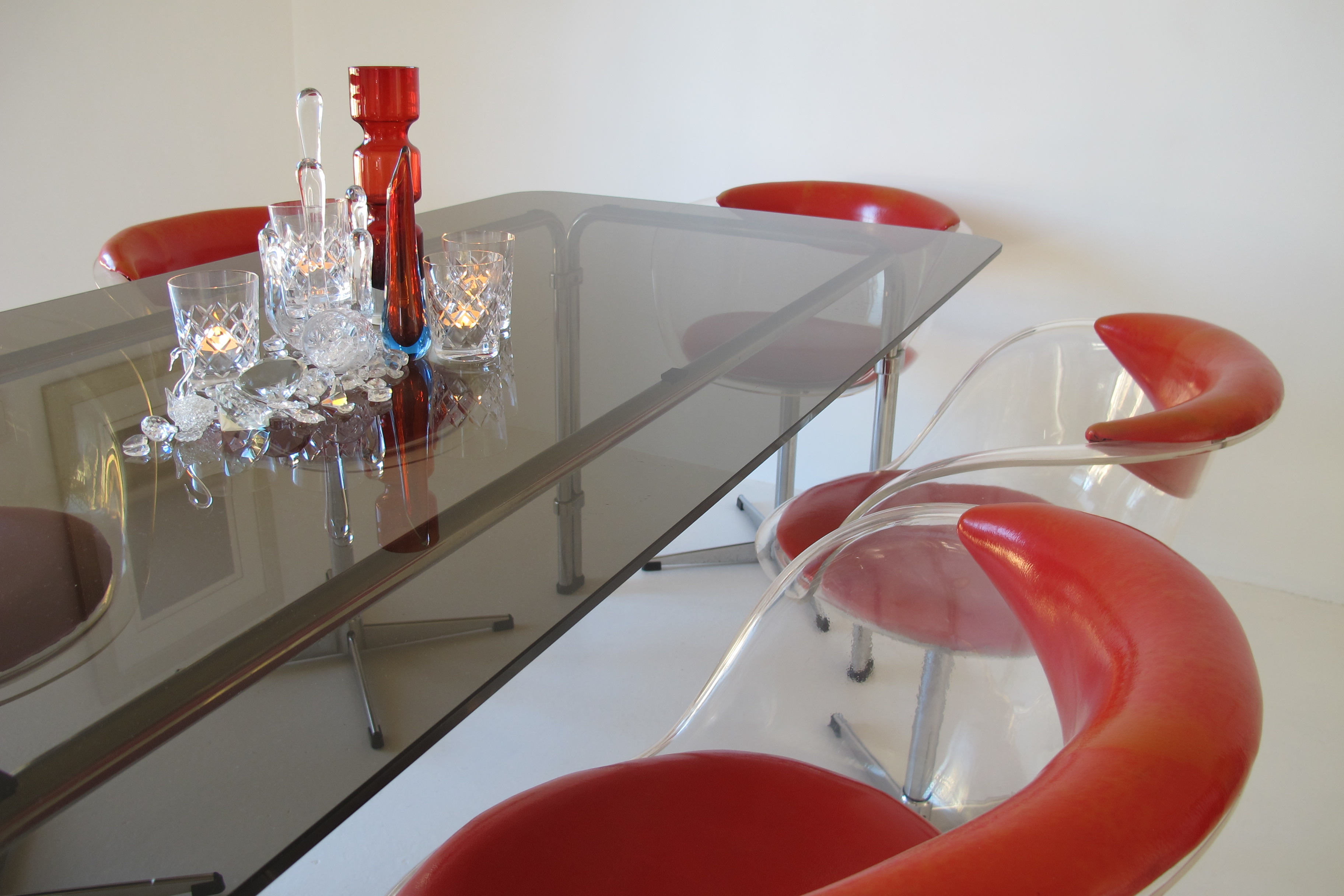 6 Module Furniture Clear Perspex Lucite Chairs. Australian ...