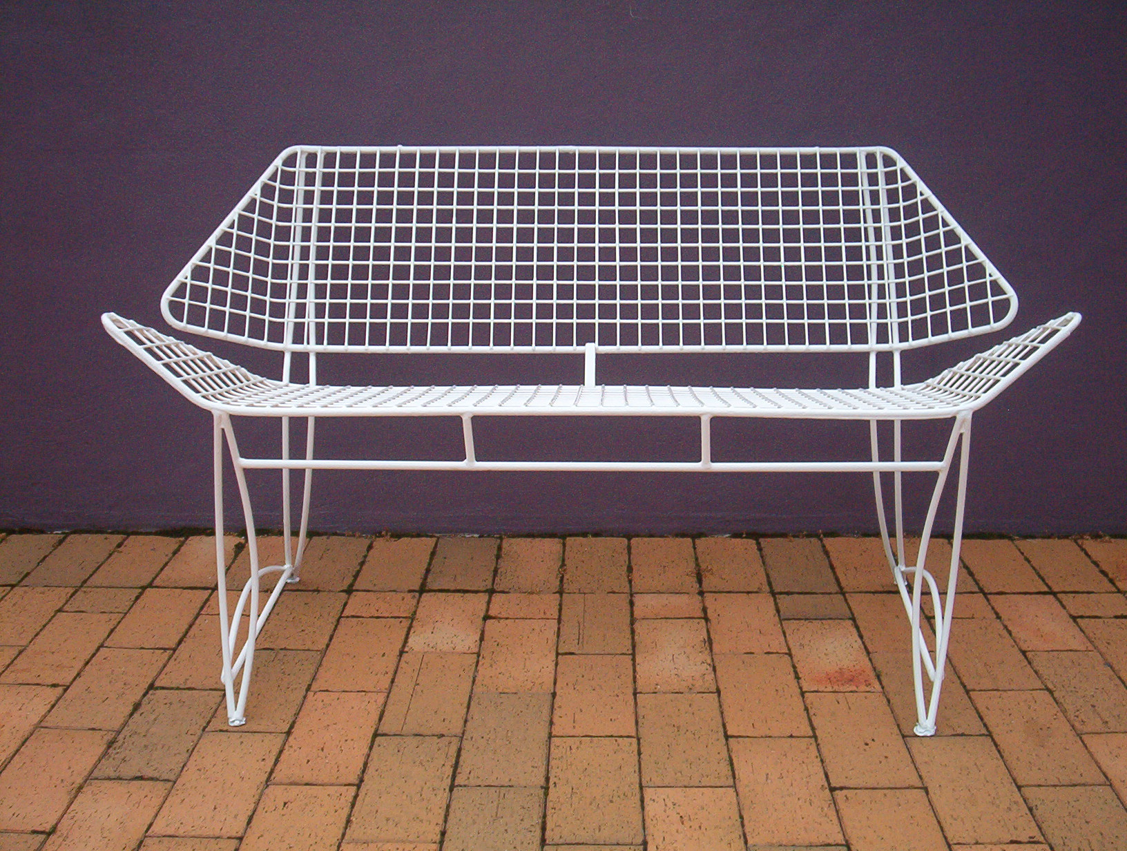 breotex-matrix-2-seater-garden-chair-seat-wire-1950's-vintage-furniture