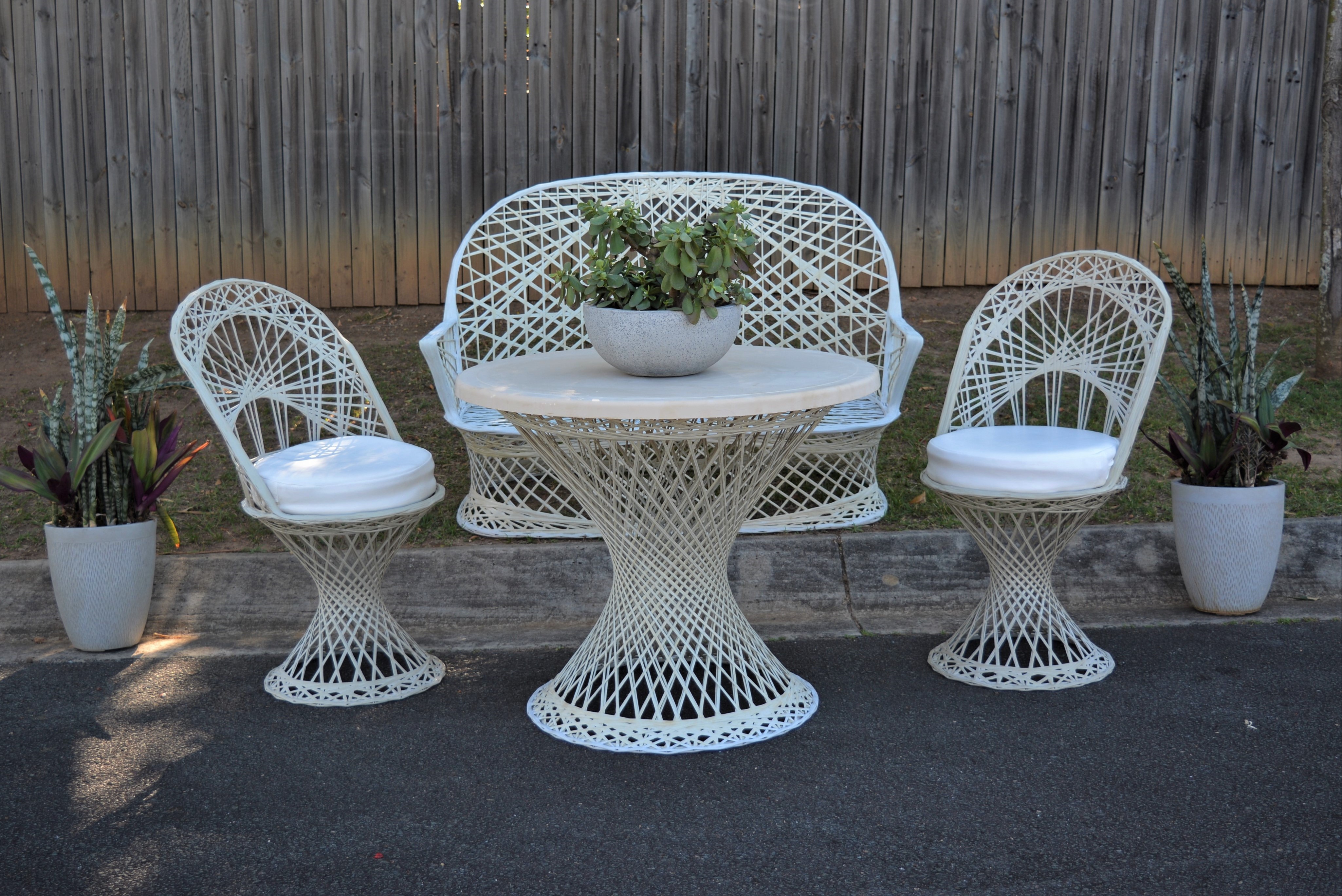 Spun Fibreglass Chair 2 Avail Vintage Outdoor Furniture Retro