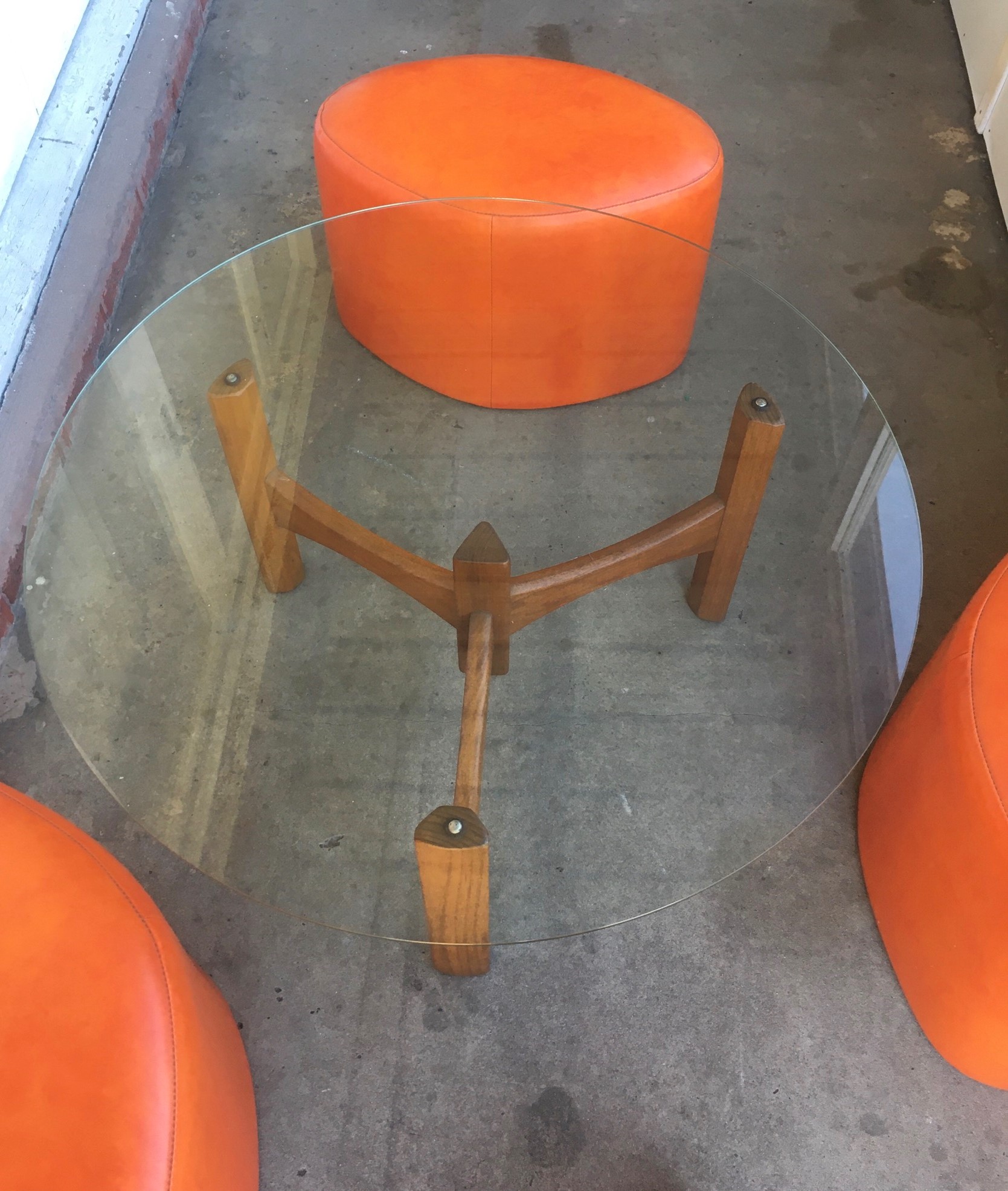 th-brown-and-sons-orange-fondue-suite-footstool-vintage-retro-furniture-parker-era (11)