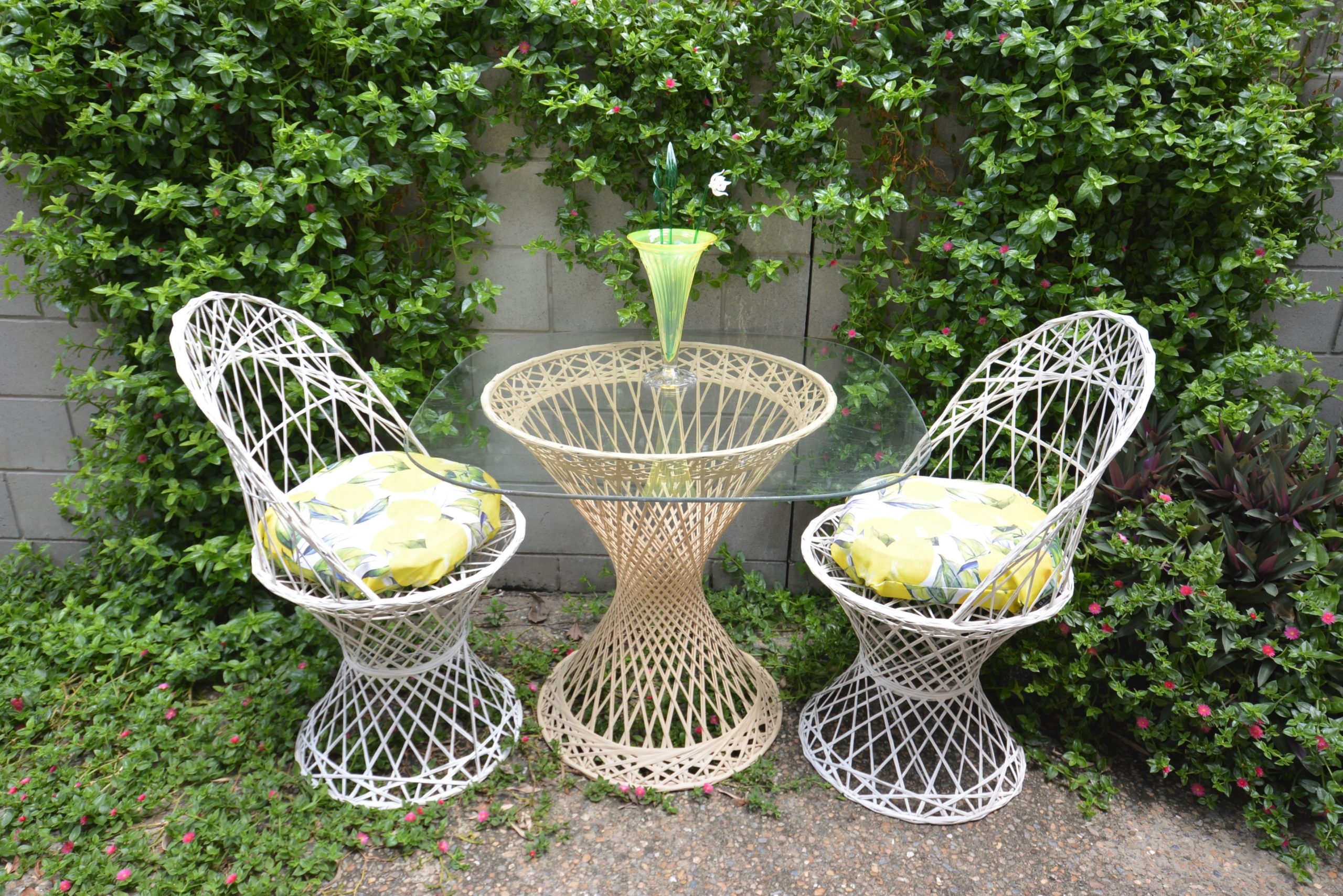 OUTDOOR Spun Fibreglass Dining Table. Russell Woodard. Vintage