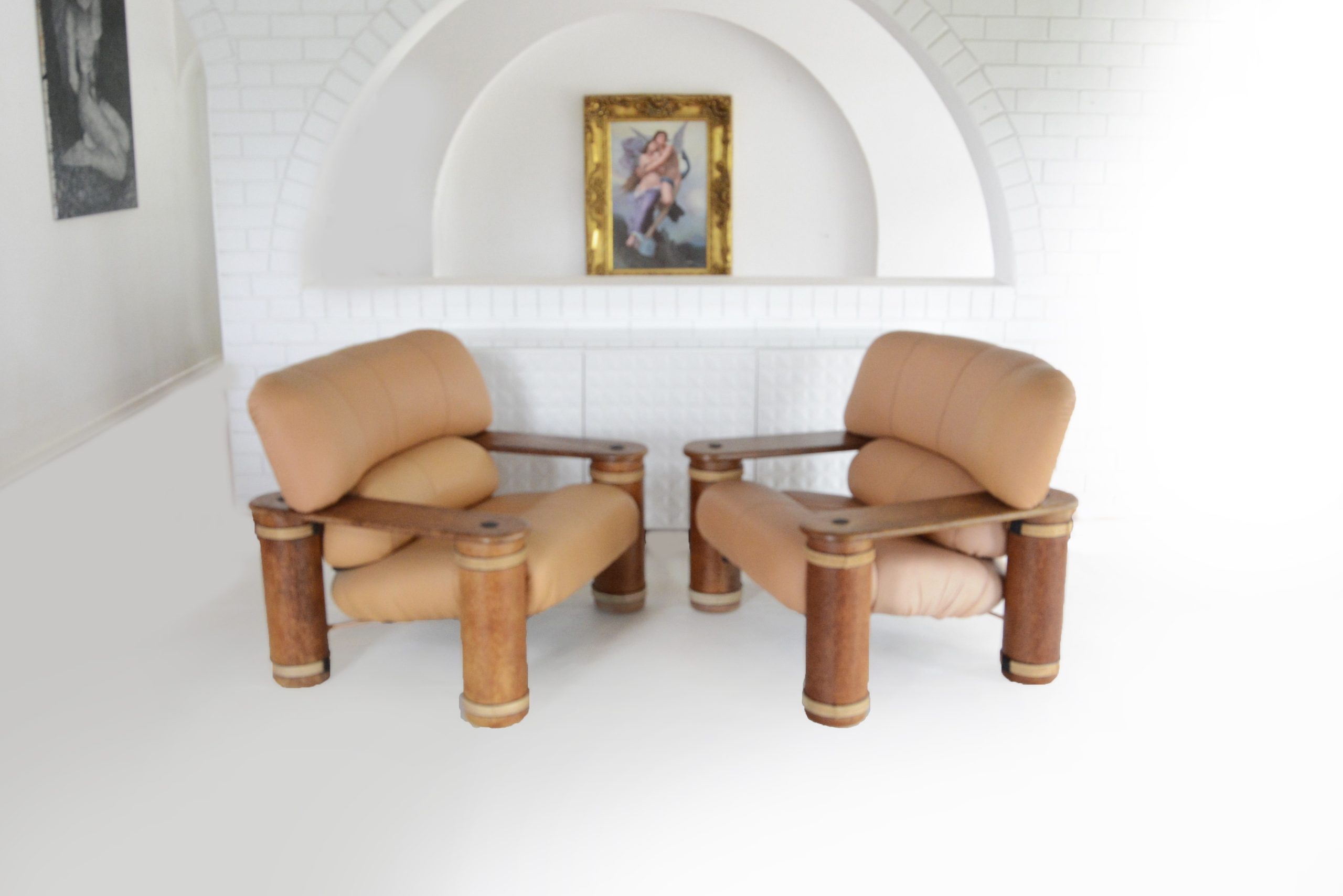 pacific-green-messina-designer-armchairs-1980's-fiji-palmwood-b-b-italia-era (12)