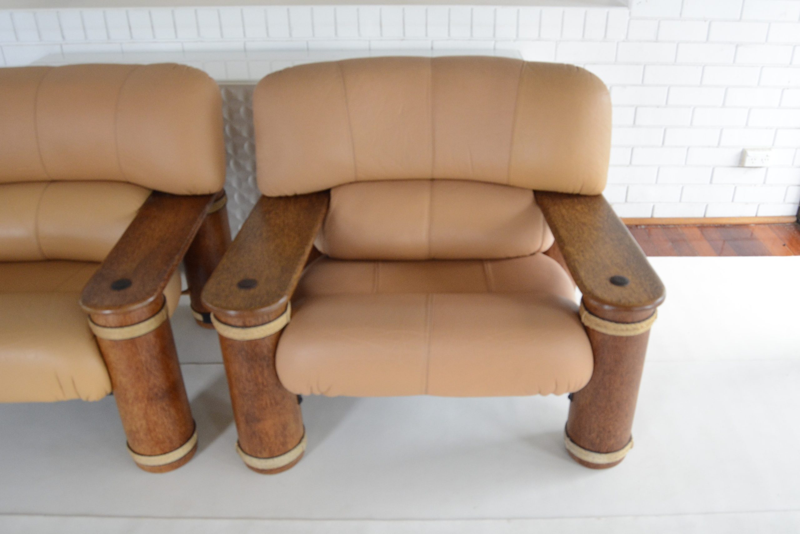 pacific-green-messina-designer-armchairs-1980's-fiji-palmwood-b-b-italia-era (14)